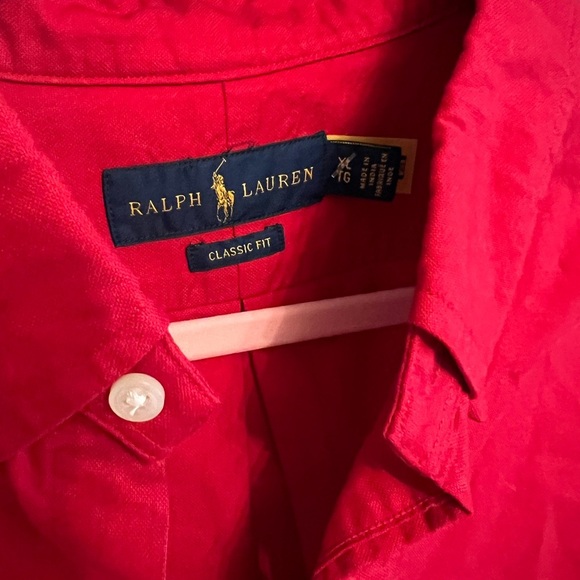 Red Polo Ralph Lauren Button-Up Shirt - Picture 3 of 10